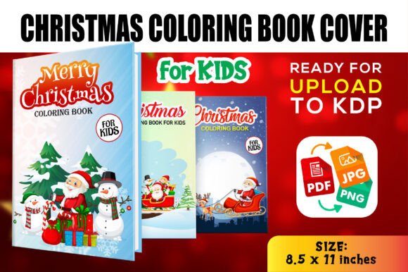 Download CHRISTMAS COLORING BOOK COVER for KIDS - Premium Bundle