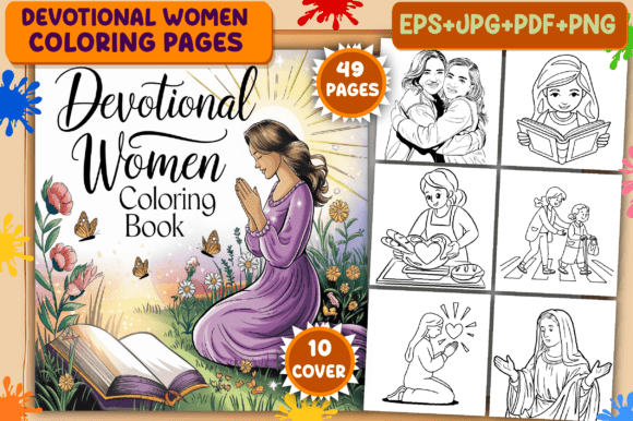 Download Devotional Women Coloring Pages - Premium Resources